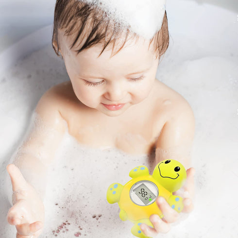 Baby Bath Thermometer Floating Toy, Safety Tub Temperature Water Thermometer for Newborn, Baby Shower Gifts