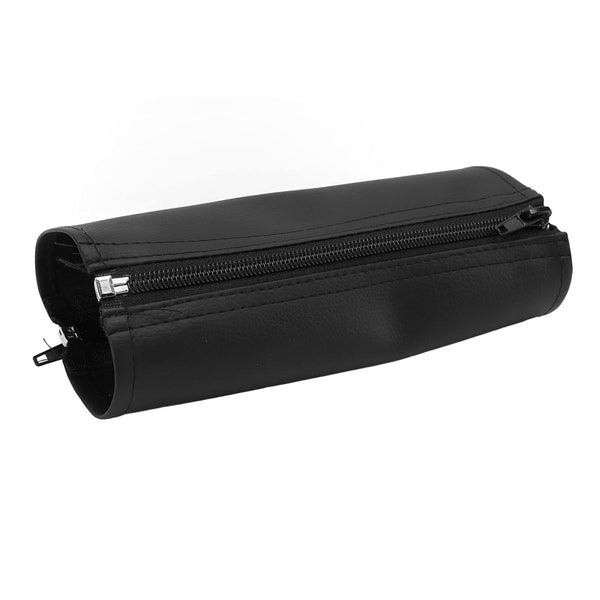 Universal Stroller Handle Sleeve Cover with Zipper, Cleanable Replacement Grip Bar Handlebar, Black