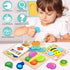 Toddler Wooden Jigsaw Puzzles, Animals Puzzles for 1 2 3 Year Old Girls Boys, Educational Toys for Colors & Shapes
