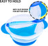 Berry President Baby Bowls with Suction Base, Spill-Proof Lid, Temperature-Sensing Spoon, Pack of 3 for Toddlers