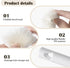 Nievajio 2 Pieces Flexible Silicone Bottle Brush with Long Handle, Long Handle Water Bottle Brush Cleaner, for Narrow