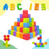 Foam Counting Blocks, 105 Pieces 1 Inch Soft Rainbow Math Counters for Preschool Classroom Learning Supplies