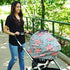Breastfeeding Cover - Car Seat Cover with Bonus Strap Covers - Kiddo Kind Gray Floral