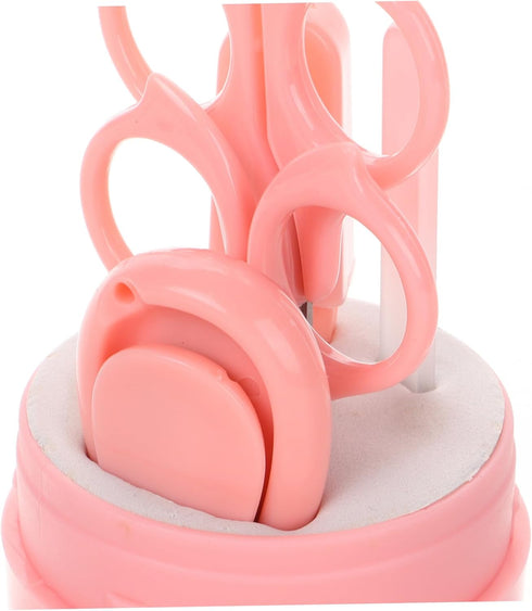 Nail Care with Cute Case Grooming Kit Including Nail Clippers Scissors Nail File and Tweezers for Newborns for Safe