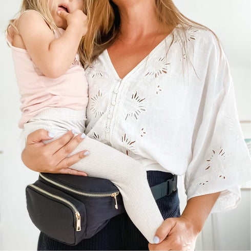Pack Ditty Co. - Lanikai -Small Diaper Bag - Fanny - Portable Changing Pad - Crossbody Bags For Women - Baby Wipe