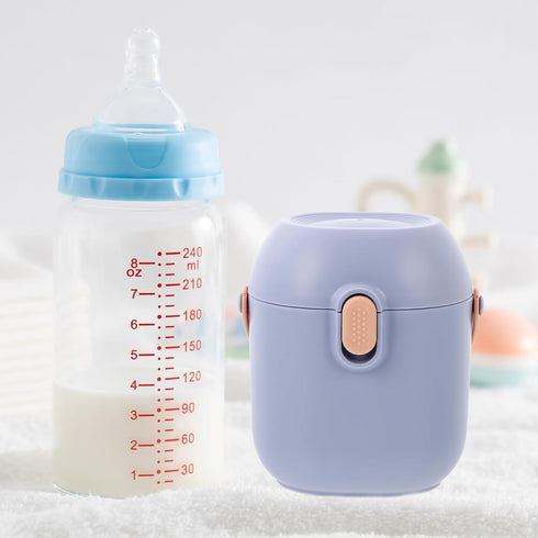 YARNOW Formula Case Portable Milk Powder Dispenser with Spoon Sealed Stackable Storage Box for Travel Material Design