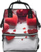 DWVTSLH Handmade Hearts Diaper Bag Backpack Multifunction Nappy Bags Waterproof Mummy Backpack Large