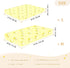 miaozhen 1 Pack 52x28 Cotton Baby Crib Sheets for Boys Girls Comfy Breathable Bumble Bees Yellow Cute Toddler