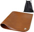 Linkidea Vegan Leather Splat Mat for Under High Chair Floor Protector for Kids - Reusable Infant High Chair Mat Food