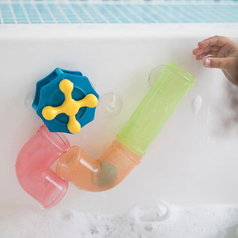 Educational Insights Bright Basics Slide & Splash Spouts - Bath Toy for Toddlers Ages 2+