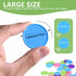SenseYo 100 1.45 Inch Counting Pcs Poker Chips with Storage Box for Kids Math Card Game Conters