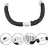 Zerone Universal Stroller Bumper Bar, Adjustable Grab Handle with Soft Grip for Baby Strollers, Detachable Safety