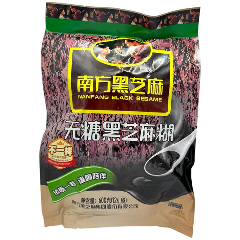 Huimin Herb NFHZM Black Sesame Powder Cereal 12x50g Sugar Free, 600g Breakfast Cereal