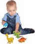 5 Kiddieland Dinosaur Safari Truck with Lights Sounds and Roaring Dinos Free-Wheeling Pretend Play Vehicle