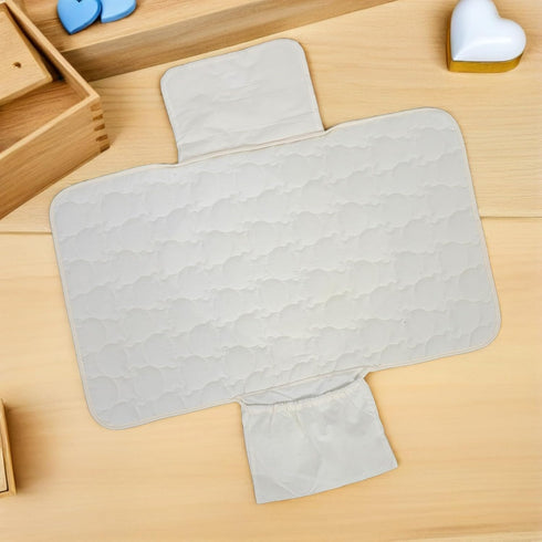 SOPOTUTU Portable Diaper Changing Pad Waterproof Travel Nappy Mat Foldable Cotton Changing Mat for Newborns
