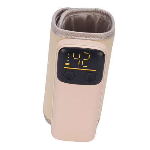 TIKATARER 6000mAh 6 Settings, Baby Bottle Warmer with LCD Screen, Portable Milk Warmer, Fast Heating with Temperature