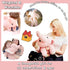 uoozii 24" 5 | Pounds Pink Elephant Weighted Stuffed Animals with Unscented Microwavable Heating Pad, Cute Coolable