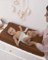 Blissful Diary Muslin Changing Pad Cover and Baby Diaper Caddy Organizer Bundle