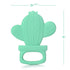 PrimaStella Silicone Cactus Teethers for Infants, BPA Free, Baby Teether Toy Set of 2 - Green & Neo Mint