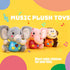 STEAM Life Musical Toys Gift for Baby Newborn 0-6 Month Infant, Plush Elephant in Pink