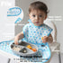Plie Full Coverage Waterproof Feeding Bib for Toddlers Extra Long Apron Bib for Mealtime, Self-Feeding, High Chairn