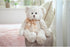 16" Bearington Huggles Creamy White Teddy Bear Stuffed Animal Toy - Soft-Fur Teddy Bear Plushies with Satin Bow