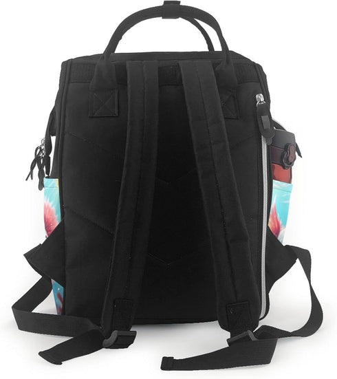 Qewfoju Backpack Backpack Cute Underwater Axolotl Print Diaper Bag Large Capacity Diaper Baby Changing Bags