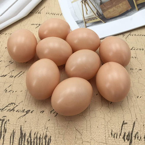 20 PCS Plastic Fake Eggs for DIY Easter Eggs, Painting and Realistic Egg Projects