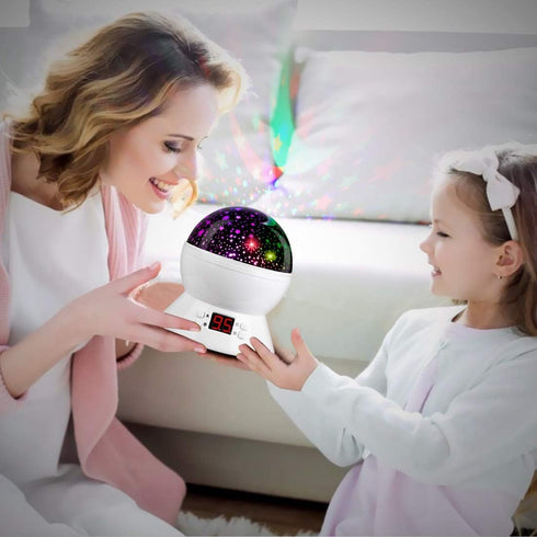 MOKOQI Star Night Light Projector for Kids with Timer, Glow in The Dark Stars and Moon