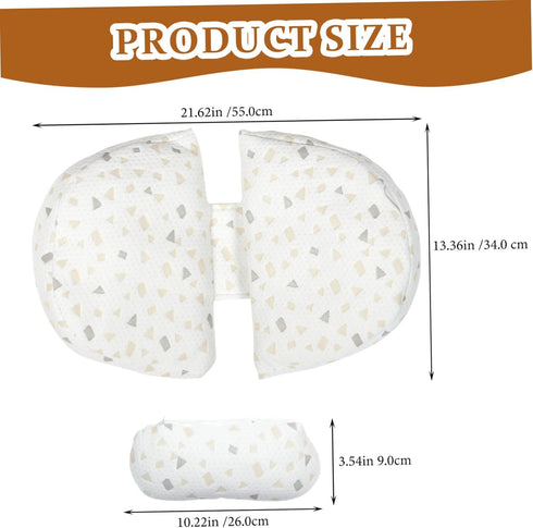 LIOOBO U-Shaped Pregnancy Pillow Maternity Pillow for Sleep for Pregnant Women Side Back Support Adjustable Lumbar