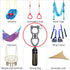 SELEWARE Silent Bearing Swing Swivel, 360 Rotational Device for Tree Swing, Hammock Chair, 1200LB Capacity