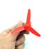 EUDAX Micro DC Motor 2mm Shaft Propeller with 3 Vanes, 80mm Fan Shape for RC Boat DIY Airplane