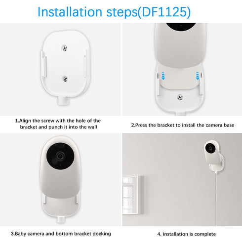 HOLACA Quick Wall Mount Bracket for Nooie Baby Monitor, Base Mount