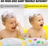 Woby Bath Toys for Toddlers 1-3 - No Hole Light Up Baby Bathtub Toys with Colorful Flashing LED Light (Funny Forest
