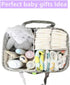Baby Diaper Caddy Organizer, Extra Large Portable Diaper Caddy Basket for Changing Table, Newborn Registry Baby Shower