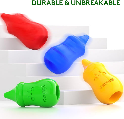 YSNYSN 16 1-3,Non-Toxic Colors Jumbo Baby bottle Crayons for Toddlers & Washable,Easy-Grip Infant Crayons for Early