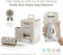15 Moodie Teddy Bear Dispenser | Diaper Trash Bags on the Go Dispenser w/Silicon Strap | UNSCENTED Baby Poop Bags per