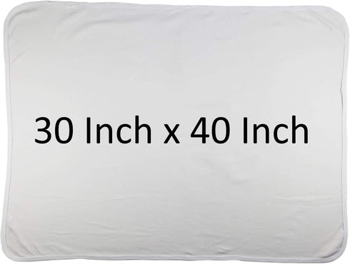 Baby Blank Receiving Blankets, 100% Cotton Fabric for 1-Pack White (30 x 40 Inches / 100% Cotton Interlock) by Bambini