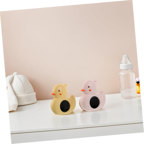 VANZACK 2pcs Swimming Bath Thermometer Floating Duck Shape Water Temperature Monitor for Boy Girl Safe Bath Accurate