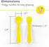 Re-Play Toddler Forks and Spoons Set - 8 Utensils for Kids - Dishwasher and Microwave Safe - Made in USA - 5.8" x 1.2"