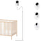 EYSAFT Baby Monitor Floor Stand Holder Mount Compactible for eufy E21,E30,Spaceview E110, Spaceview