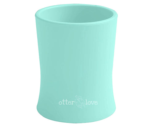 otterlove Silicone Baby & Toddler Training Cup | Pediatric OT Approved 100% Platinum Pure Silicone (Mint)