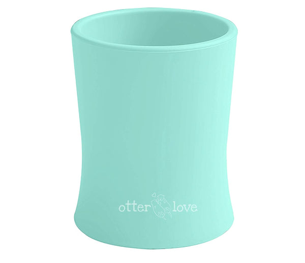otterlove Silicone Baby & Toddler Training Cup | Pediatric OT Approved 100% Platinum Pure Silicone (Mint)