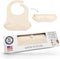 Moss and Fawn Gather & Roll Bib - Washable Waterproof Silicone Baby