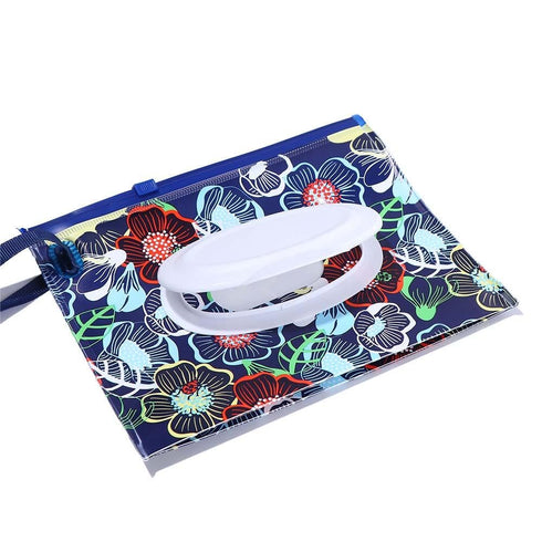 generic Pouch(9) Wet Wipe Dispenser, Portable Refillable Wipe Holder, Reusable Lightweight Wipes Container Case Travel