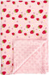 MOASIOP Strawberry Pink Baby Blanket - Ultra Soft, Lightweight & Breathable, Dotted Backing,