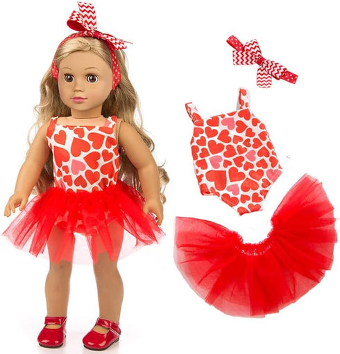 19 18 inch 10 Sets ZQDOLL pcs American Doll Clothes Gift for Doll Clothes and Accessories, Including Complete