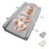 Tizoerly Wipeable Baby Changing Pad for Dresser, Portable Changing Pad with Restraining Belt,