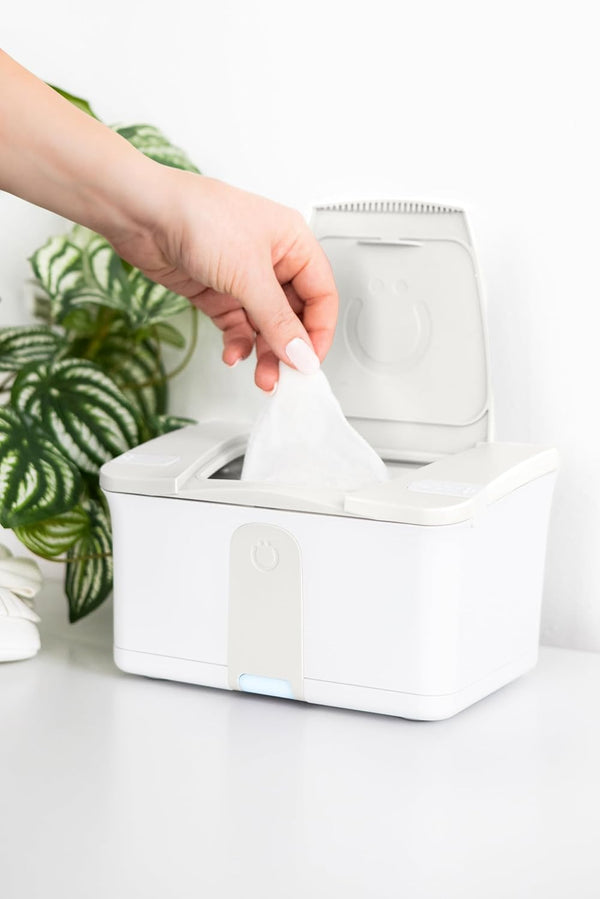 Packs, Ubbi Baby Wipes Warmer and Dispenser with Nightlight, Top-Heating System, Moisture Lock Lid, Fits Standard Wipe