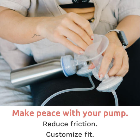 21mm28mm (1 BeauGen Breast Pump Flange Inserts Soft Stretchy Plastic Cushions for Pumping Comfort, Fits Flanges